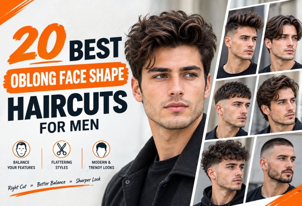 20 Best Oblong Face Shape Haircuts for Men