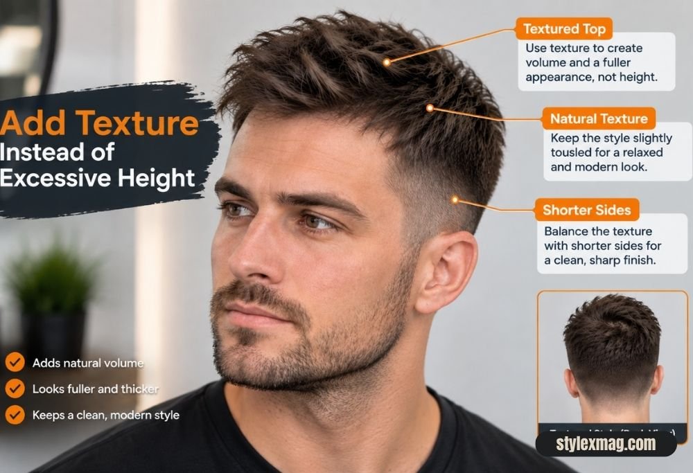 Haircuts for Receding Hairline Men 35 Styles for a Fuller Look 4 Add Texture Instead of Excessive Height