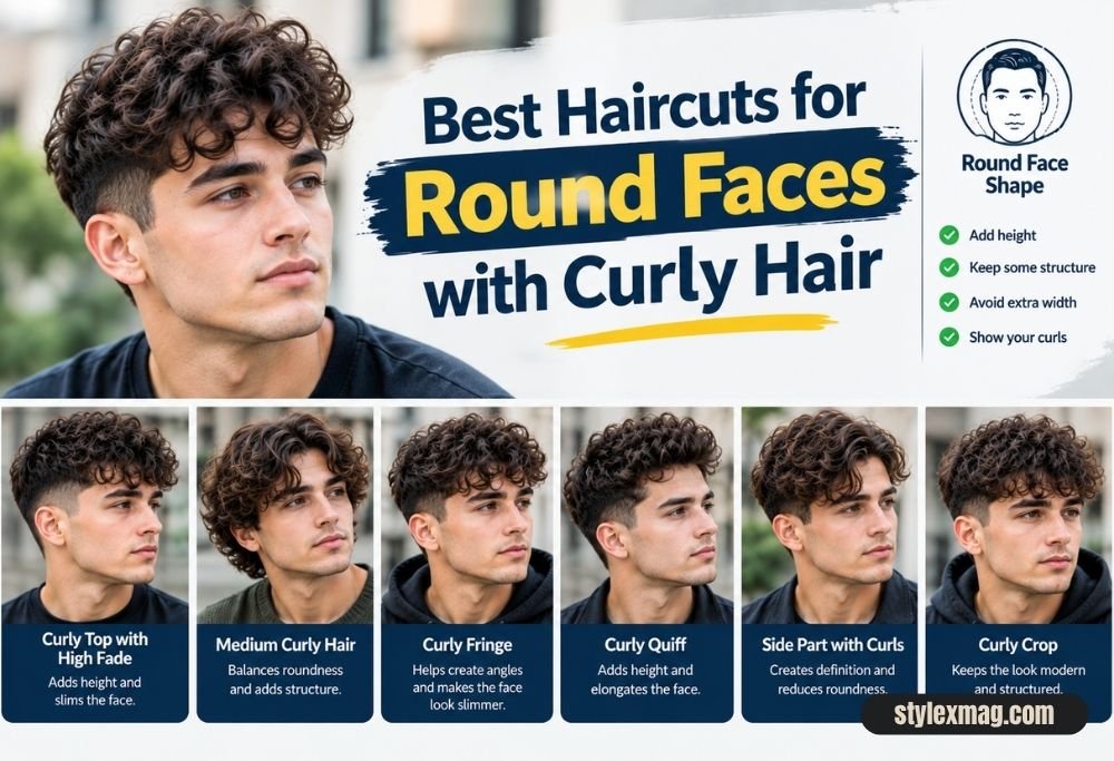 28 Best Round Face Shape Haircuts For Men to Look Sharp in 2026 28 Best Haircuts for Round Faces with Curly Hair