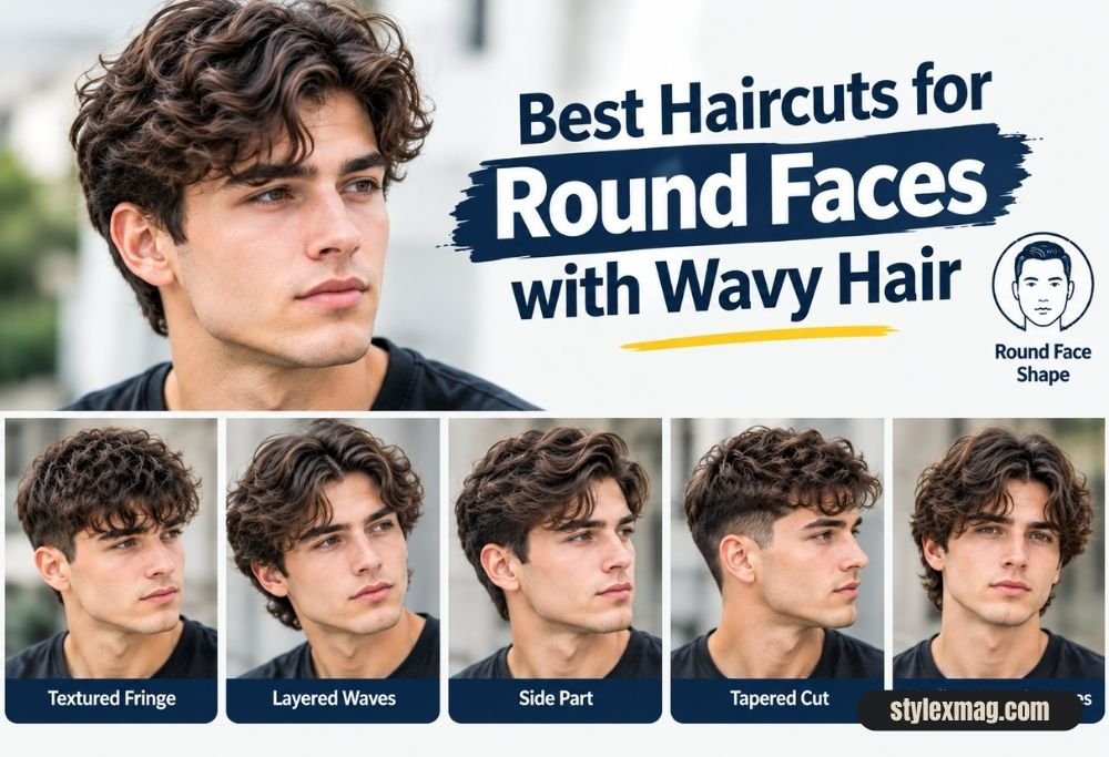 28 Best Round Face Shape Haircuts For Men to Look Sharp in 2026 27 Best Haircuts for Round Faces with Wavy Hair