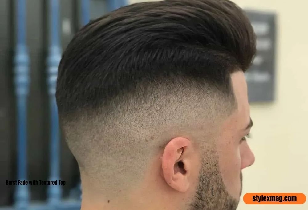 Burst Fade with Textured Top