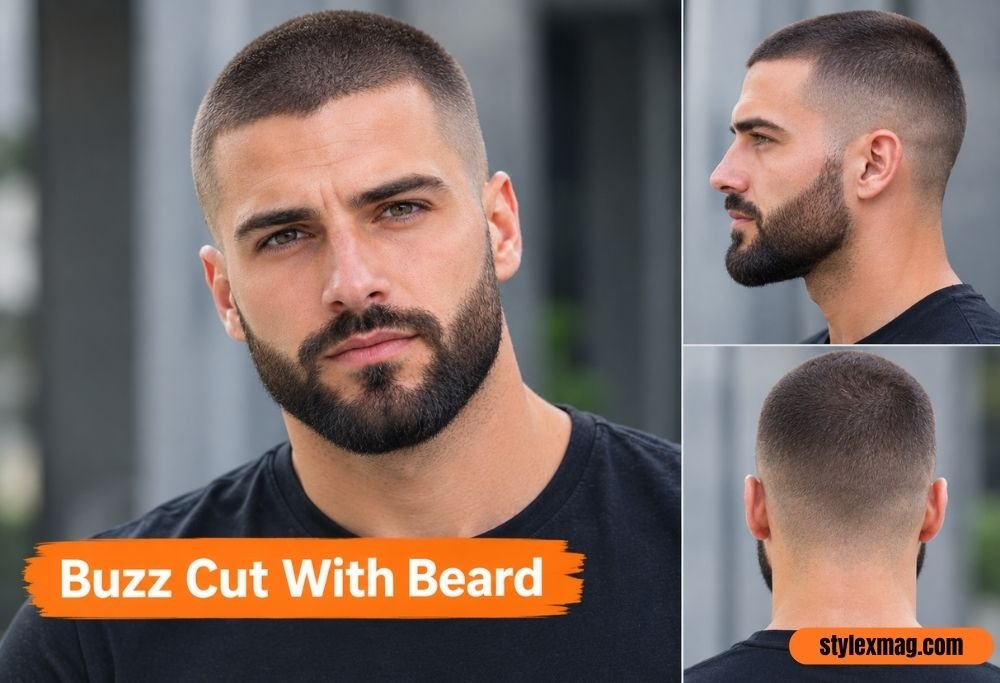27 Best Haircuts for Balding Men to Look Fuller in 2026 3 Buzz Cut With Beard