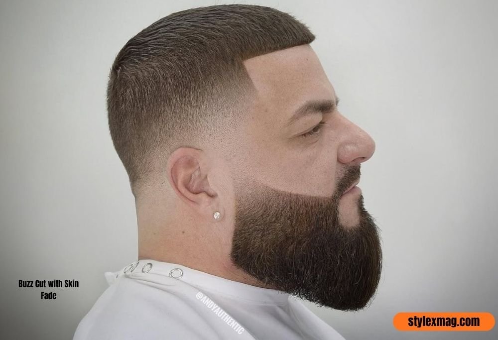 25 Best Thin Straight Hair Haircuts For Men to Add Volume in 2026 23 Buzz Cut with Skin Fade