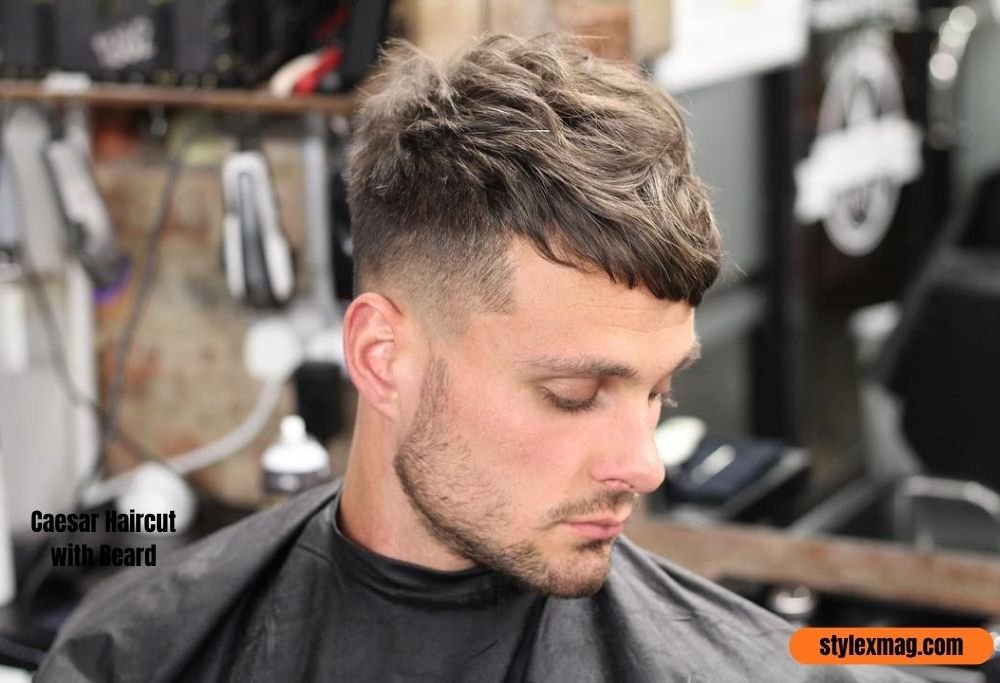 Caesar Haircut with Beard