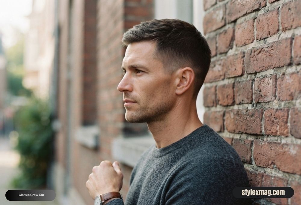 Triangle Face Shape Hairstyles For Men: 30 Best Styles for 2026 28 Classic Crew Cut