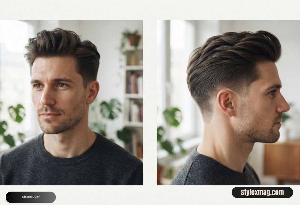 Diamond Face Shape Hairstyles for Men 22 Best Styles for 2026 11 Classic Quiff