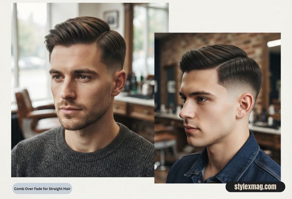 Comb Over Fade Haircut: 31 Stylish Styles for Men in 2026 24 Comb Over Fade for Straight Hair
