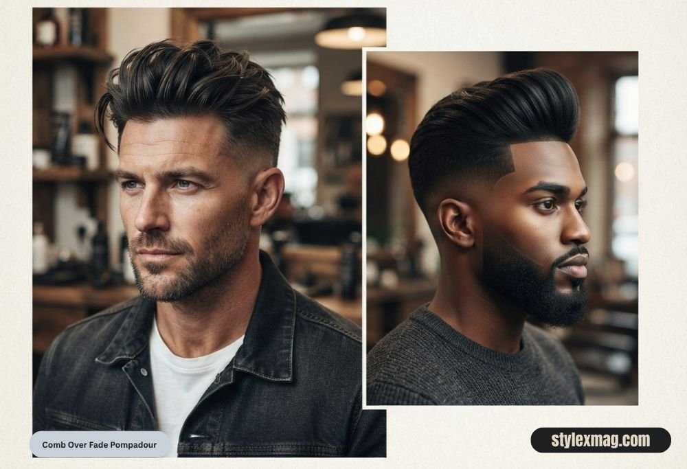 Comb Over Fade Haircut: 31 Stylish Styles for Men in 2026 19 Comb Over Fade Pompadour