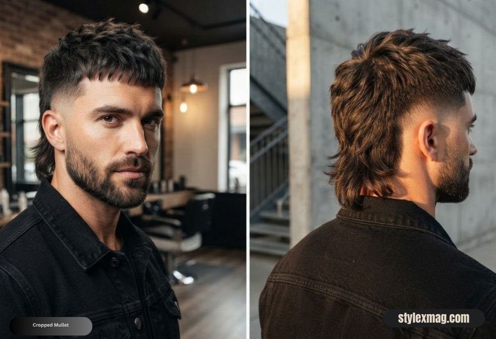 Heart Face Shape Hairstyles for Men 30 Best Styles for 2026 24 Cropped Mullet