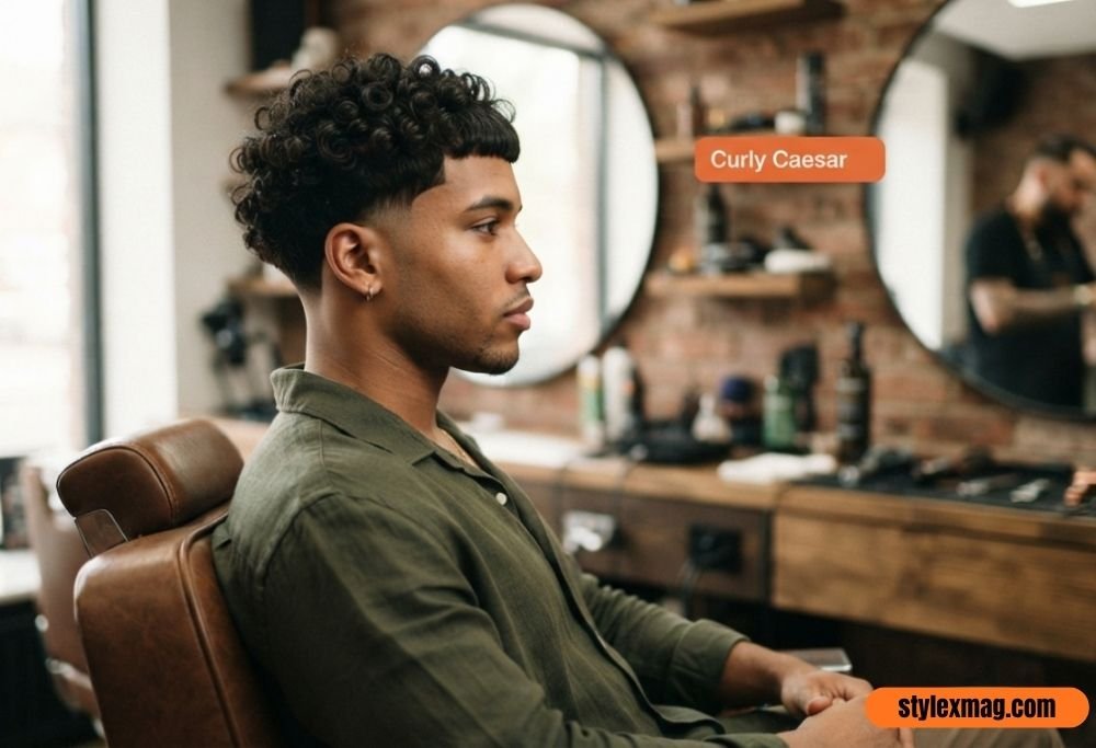 27 Best Haircuts for Balding Men to Look Fuller in 2026 25 Curly Caesar