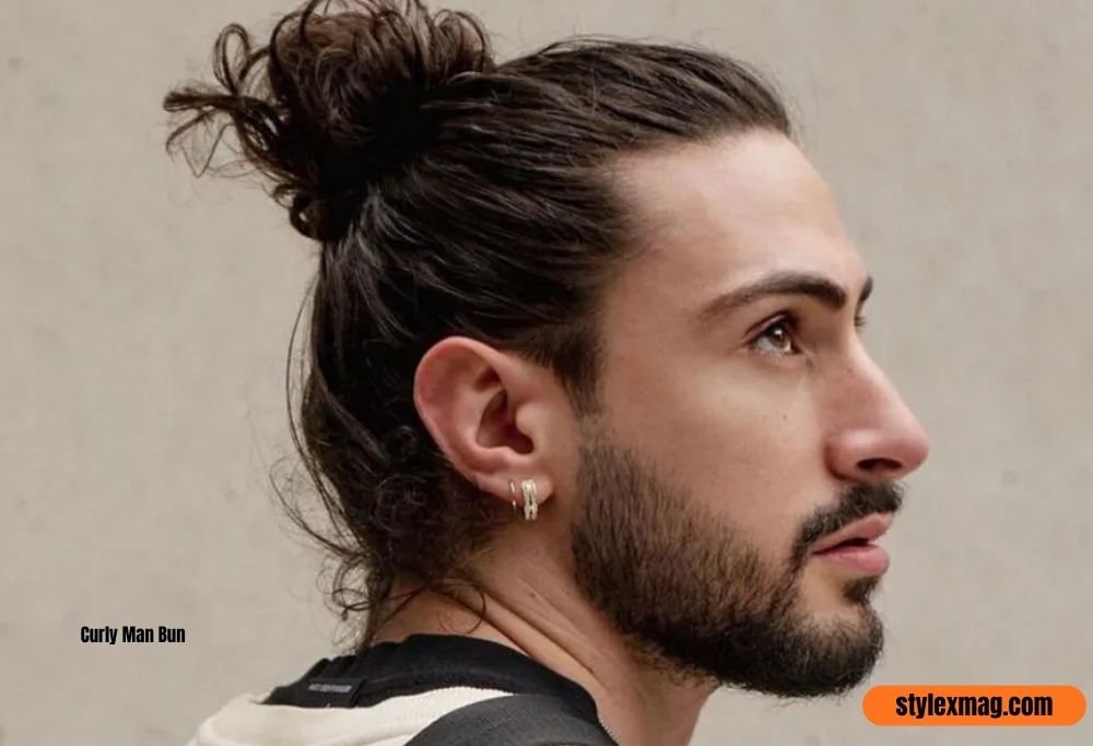 19 Best Long Curly Hairstyles for Men to Try in 2026 9 Curly Man Bun