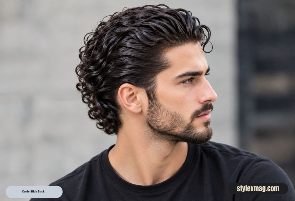 Curly Slick Back