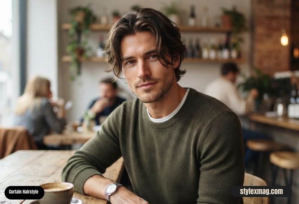30 Best Square Face Shape Haircuts for Men: Stylish 2026 Looks 12 Curtain Hairstyle