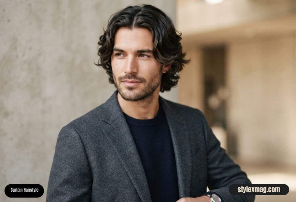 25 Oval Face Shape Haircuts for Men: Stylish Cuts for 2026 11 Curtain Hairstyle