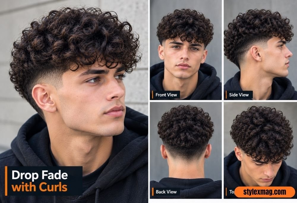 Drop Fade with Curls