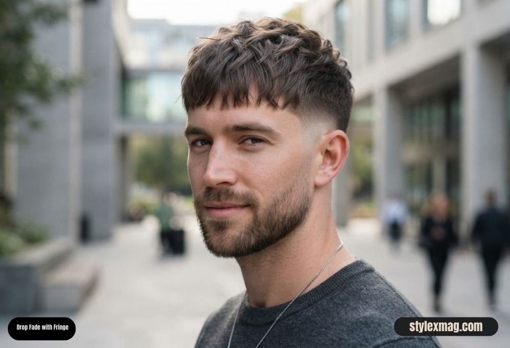 30 Best Square Face Shape Haircuts for Men: Stylish 2026 Looks 17 Drop Fade with Fringe