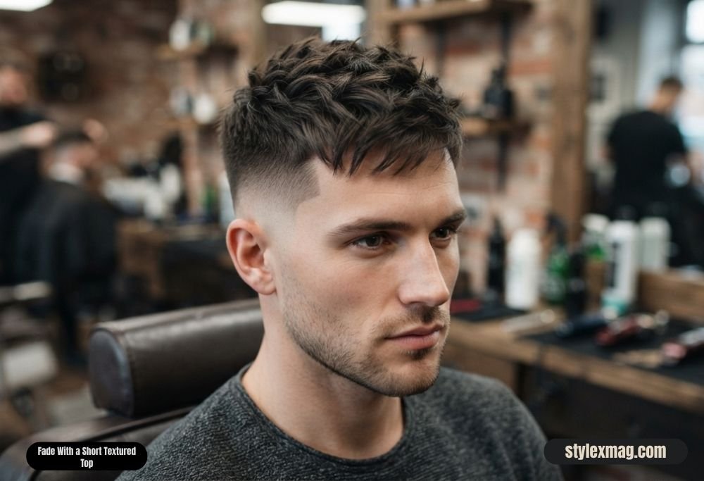 Haircuts for Receding Hairline Men 35 Styles for a Fuller Look 20 Fade With a Short Textured Top