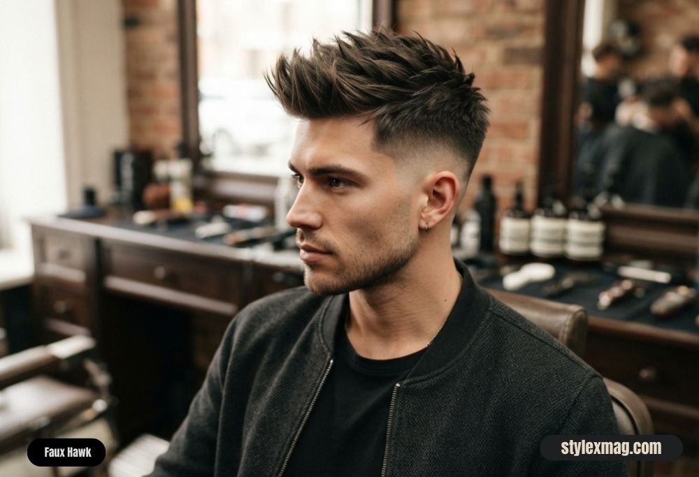 Haircuts for Receding Hairline Men 35 Styles for a Fuller Look 29 Faux Hawk