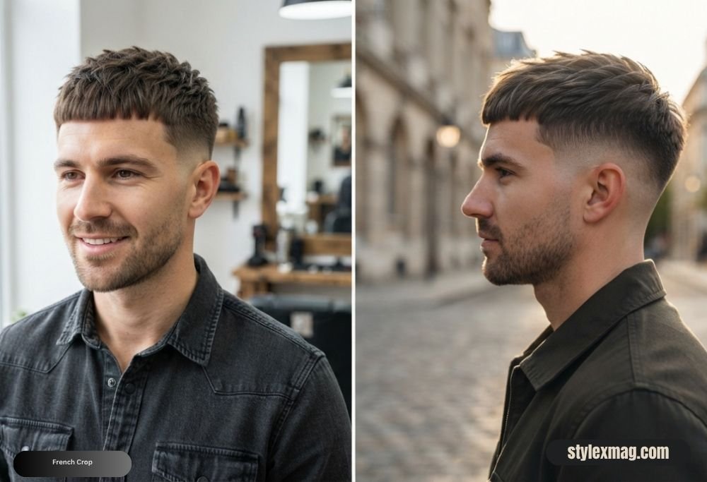 Heart Face Shape Hairstyles for Men 30 Best Styles for 2026 4 French Crop