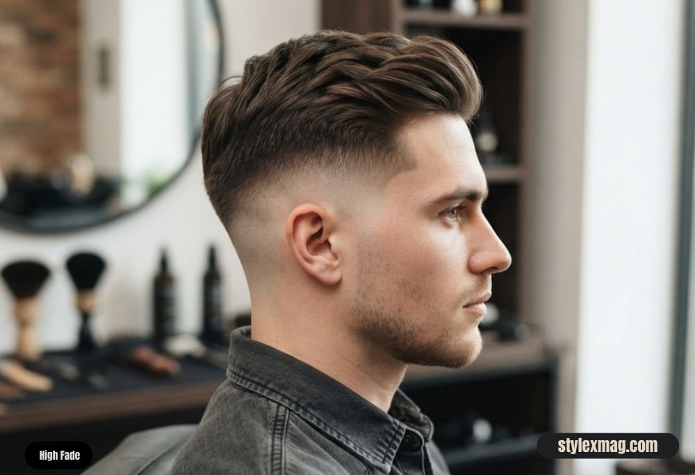 Haircuts for Receding Hairline Men 35 Styles for a Fuller Look 14 High Fade