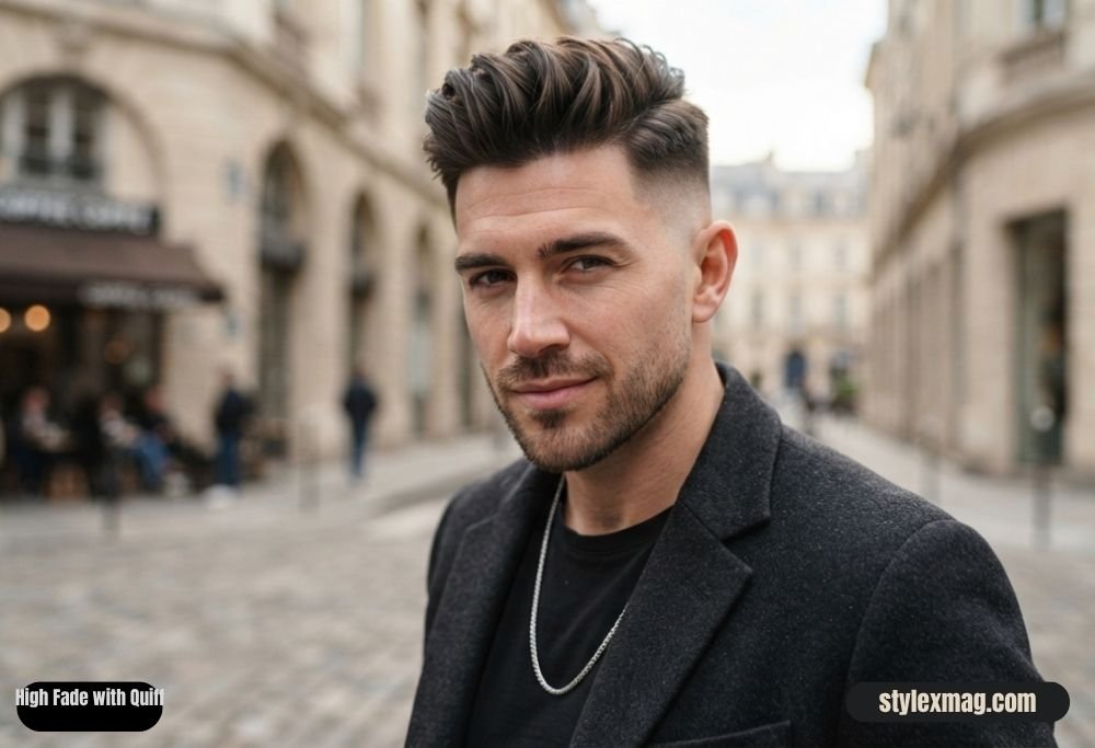 30 Best Square Face Shape Haircuts for Men: Stylish 2026 Looks 6 High Fade with Quiff