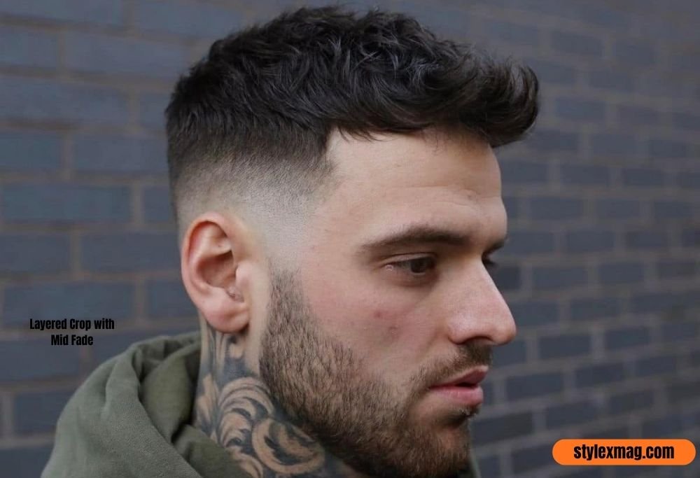 25 Best Thin Straight Hair Haircuts For Men to Add Volume in 2026 25 Layered Crop with Mid Fade