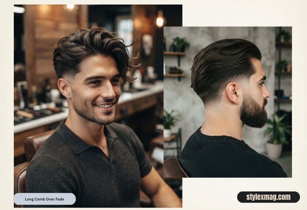 Comb Over Fade Haircut: 31 Stylish Styles for Men in 2026 12 Long Comb Over Fade