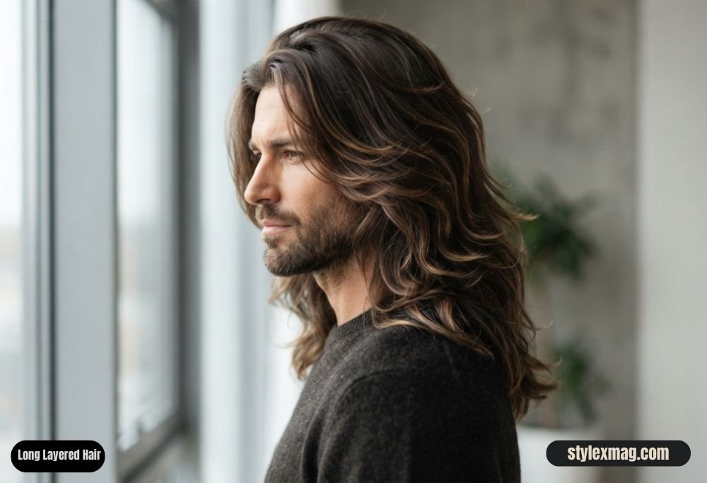 30 Best Square Face Shape Haircuts for Men: Stylish 2026 Looks 26 Long Layered Hair