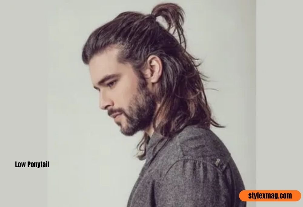 Long Hairstyles for Men: 35 Best Styles for Every Hair Type 33 Low Ponytail
