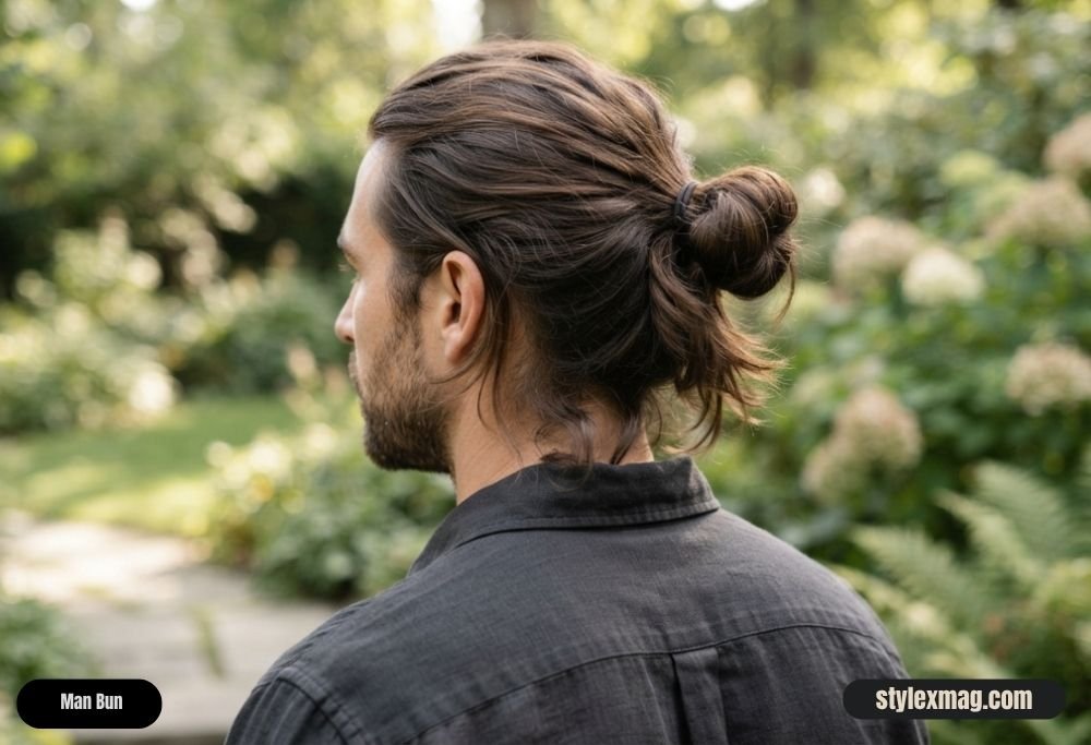 30 Best Square Face Shape Haircuts for Men: Stylish 2026 Looks 25 Man Bun