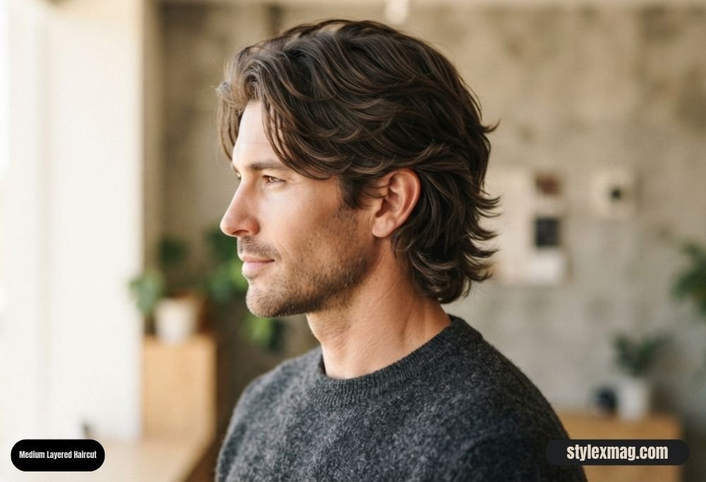 25 Oval Face Shape Haircuts for Men: Stylish Cuts for 2026 16 Medium Layered Haircut