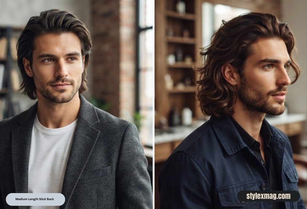 Medium Length Slick Back