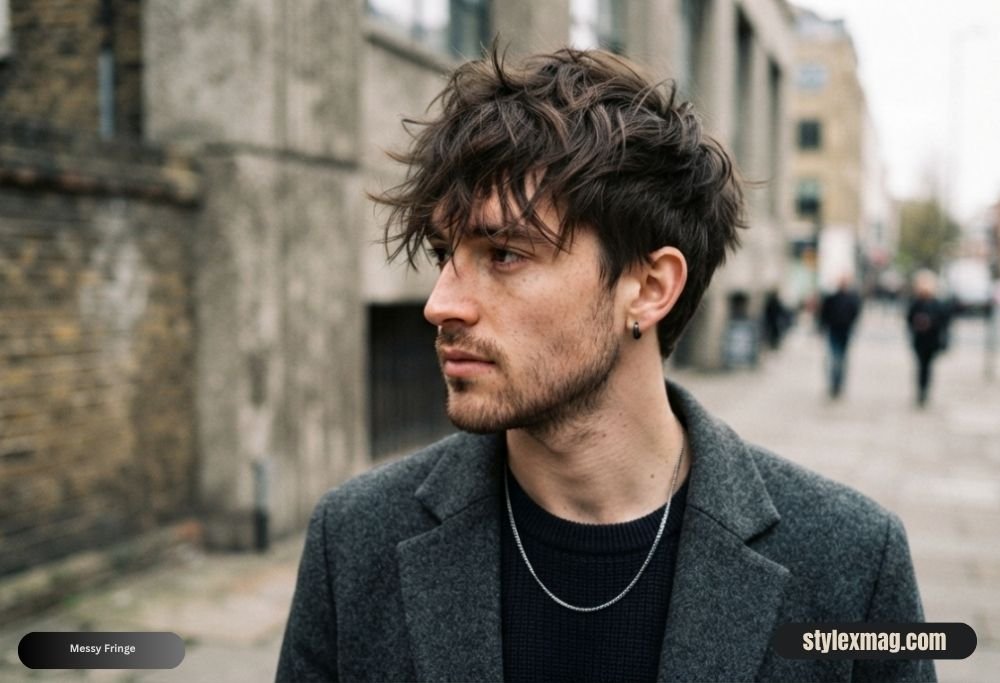 Triangle Face Shape Hairstyles For Men: 30 Best Styles for 2026 13 Messy Fringe