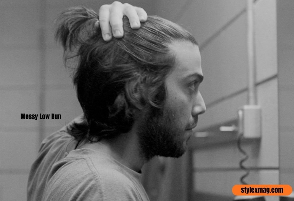 Long Hairstyles for Men: 35 Best Styles for Every Hair Type 35 Messy Low Bun