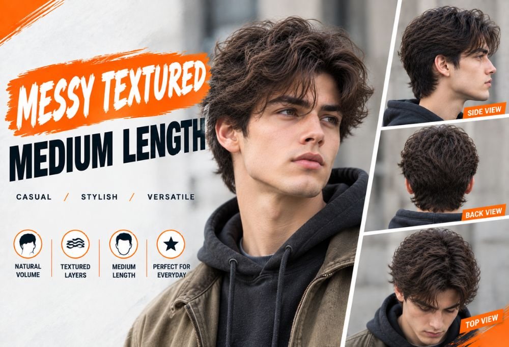 Messy Textured Medium Length