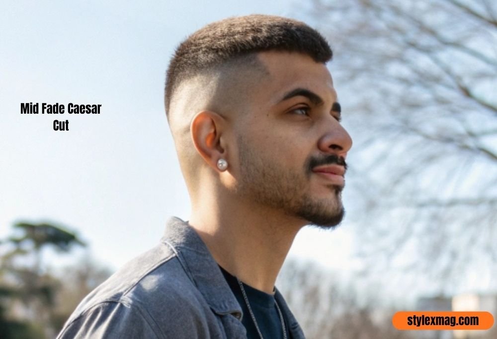 40 Best Mid Fade Haircuts for Men: Styles, Types & Ideas for 2026 30 Mid Fade Caesar Cut