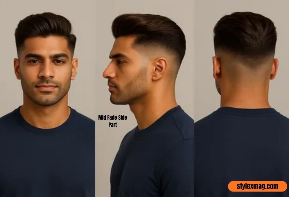 40 Best Mid Fade Haircuts for Men: Styles, Types & Ideas for 2026 22 Mid Fade Side Part
