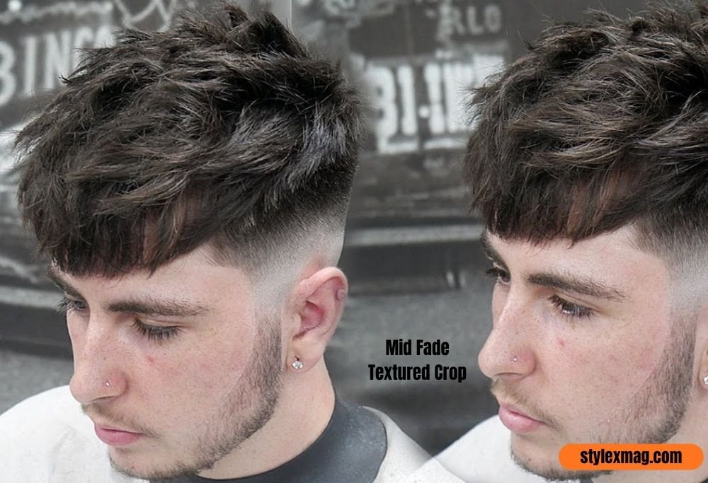 40 Best Mid Fade Haircuts for Men: Styles, Types & Ideas for 2026 18 Mid Fade Textured Crop