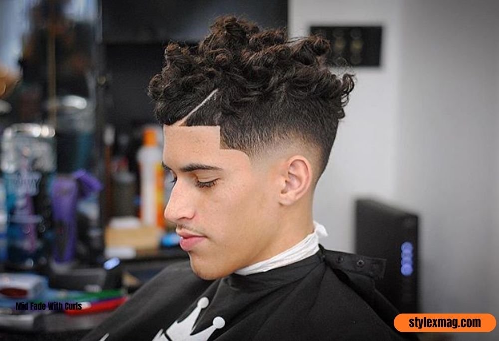 Mid Fade With Curls