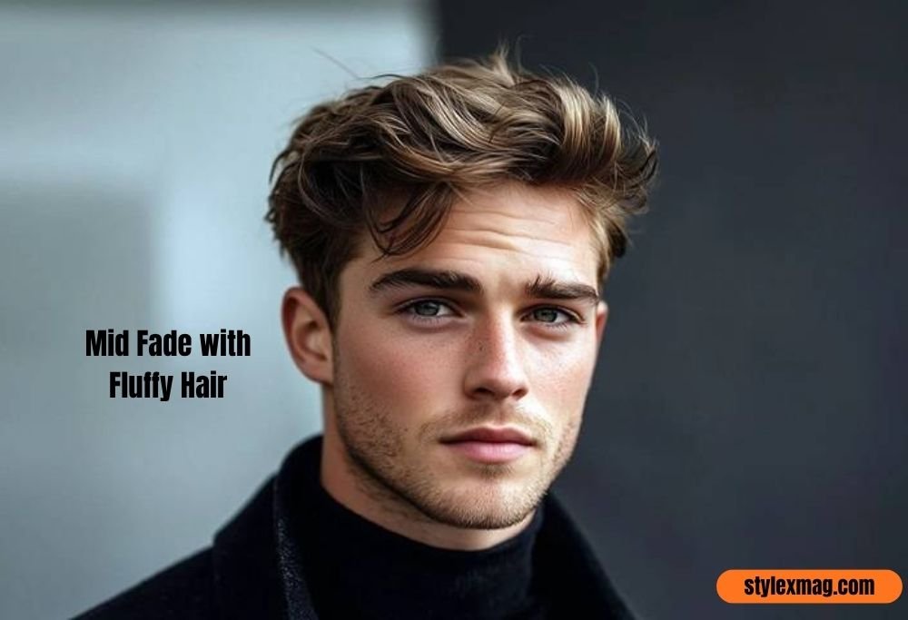 40 Best Mid Fade Haircuts for Men: Styles, Types & Ideas for 2026 15 Mid Fade with Fluffy Hair
