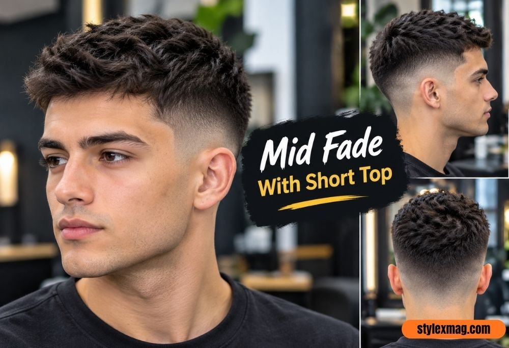 27 Best Haircuts for Balding Men to Look Fuller in 2026 19 Mid Fade With Short Top