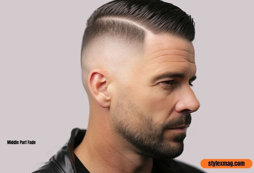 Middle Part Fade