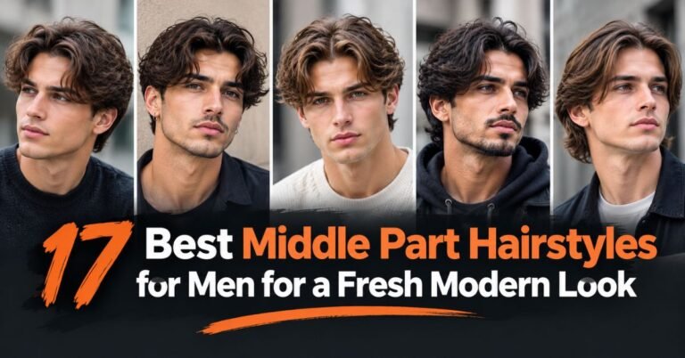 Middle Part Hairstyles for Men