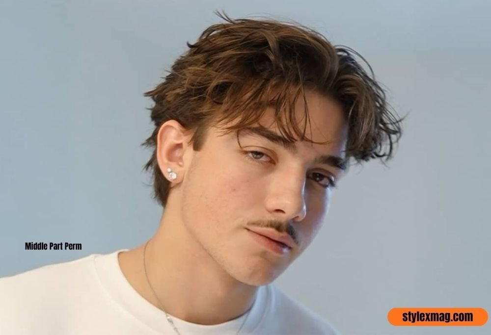 Middle Part Perm