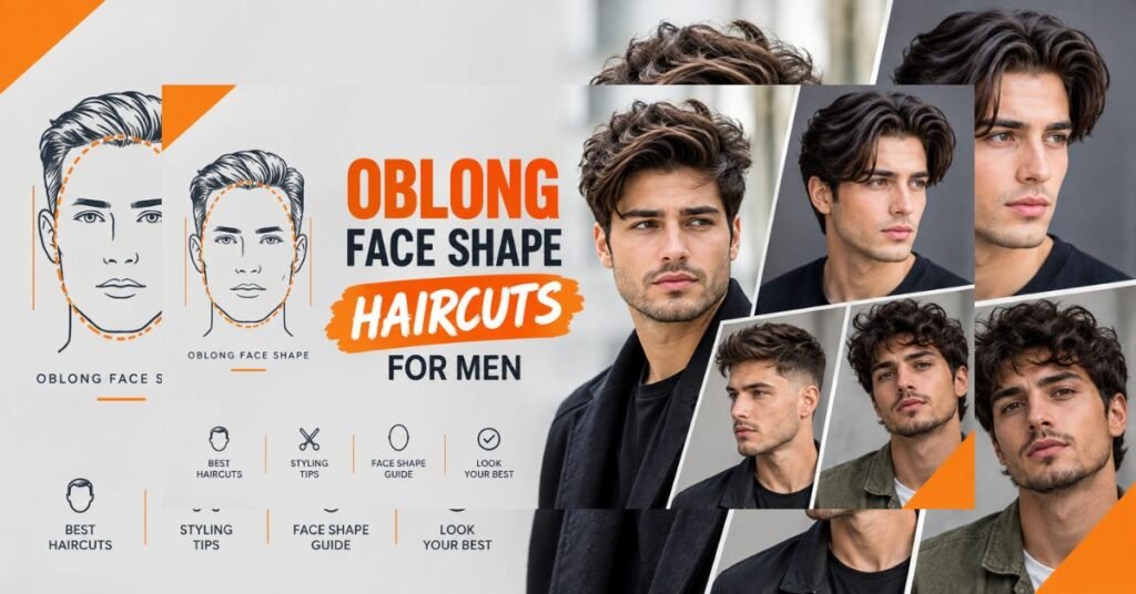 Oblong Face Shape Haircuts for Men