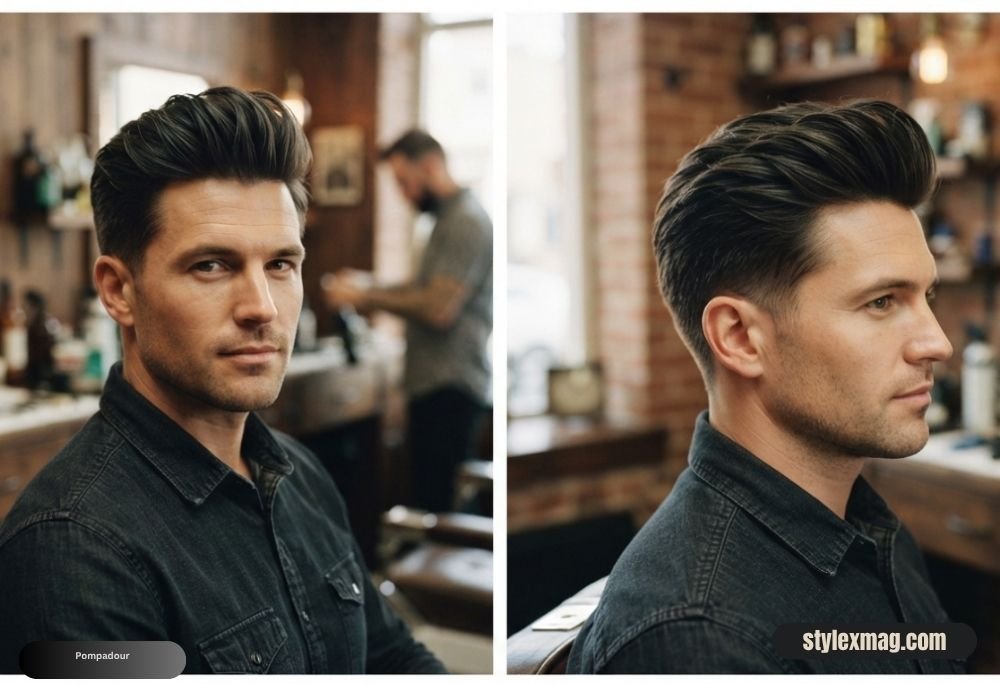 Diamond Face Shape Hairstyles for Men 22 Best Styles for 2026 12 Pompadour