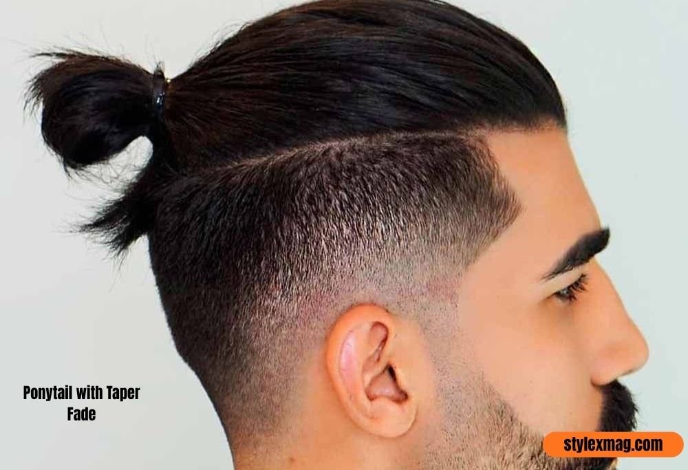 Long Hairstyles for Men: 35 Best Styles for Every Hair Type 29 Ponytail with Taper Fade