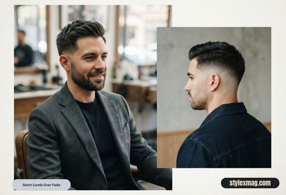 Comb Over Fade Haircut: 31 Stylish Styles for Men in 2026 10 Short Comb Over Fade