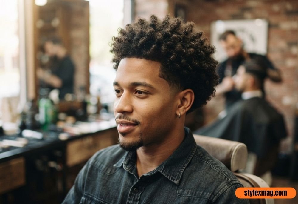Short Curly Afro