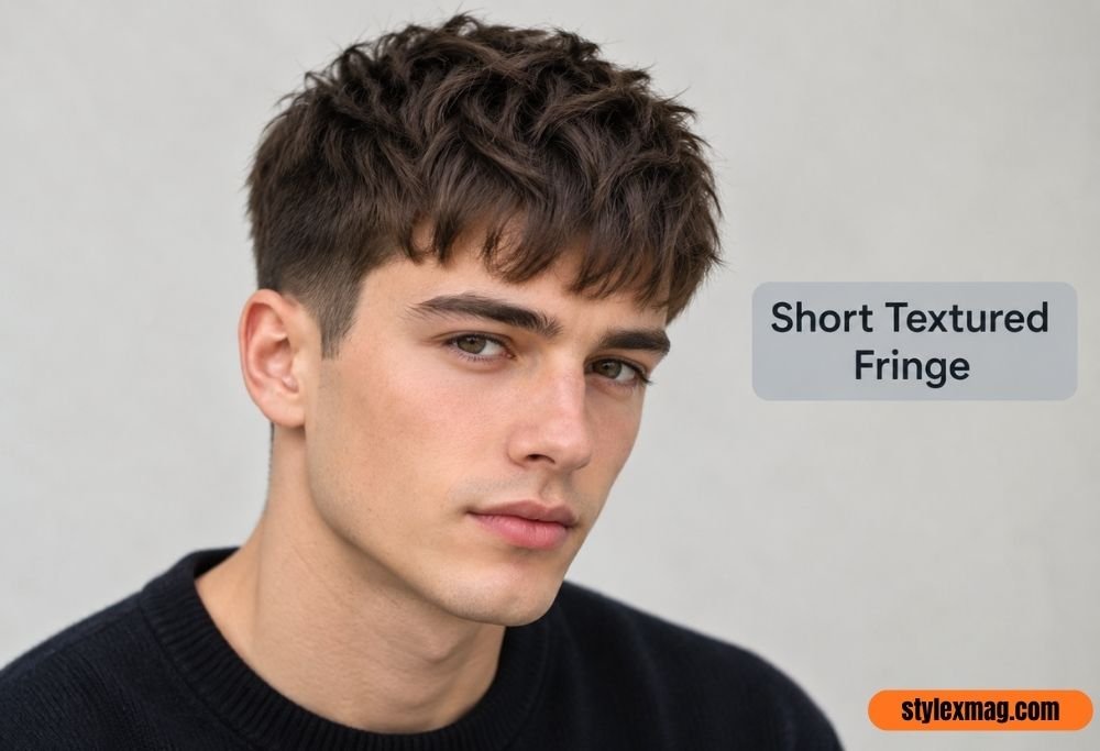 27 Best Haircuts for Balding Men to Look Fuller in 2026 11 Short Textured Fringe